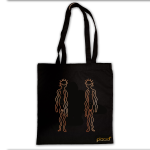 Tote bag Noir - HAPPY FLOPPY - 1