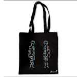 Tote bag Noir - HAPPY FLOPPY - 2