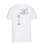 T-Shirt Blanc - Wuck the forld - iridescent