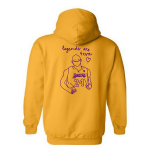 Hoodie Yellow gold - Legends 4 eva - violet