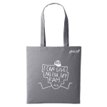 Tote bag Gris - no ish - blanc